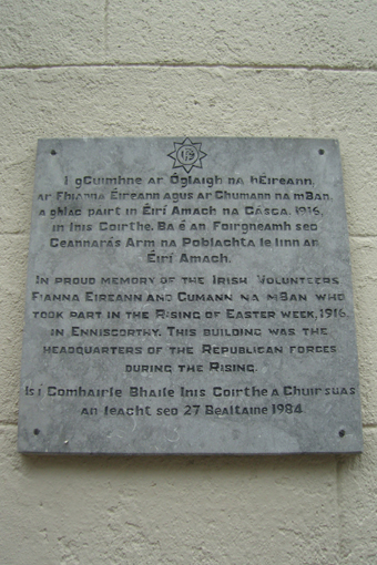 The Athenaeum, Enniscorthy 18 - Plaque (1984)